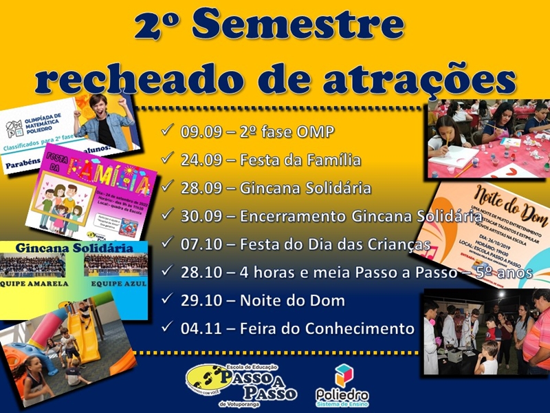Segundo semestre recheado de atrações