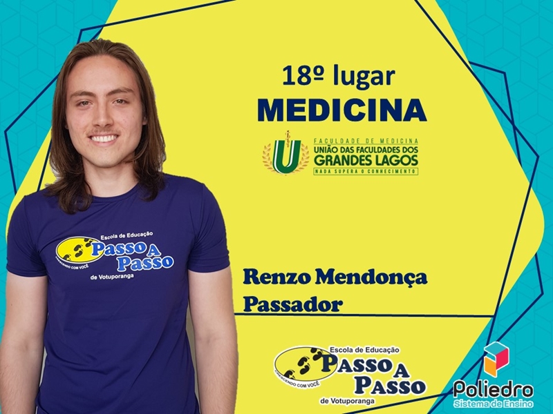 Parabéns Renzo Mendonça Passador