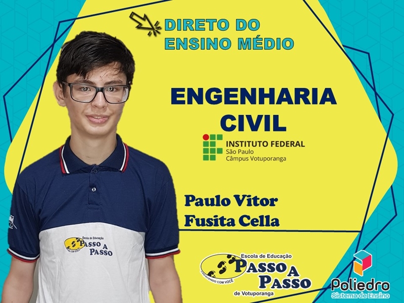 Parabéns Paulo Vitor Fusita Cella