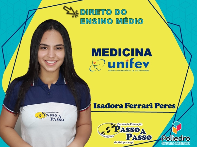 Parabéns Isadora Ferrari Peres