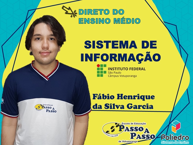 Parabéns Fábio Henrique da Silva Garcia