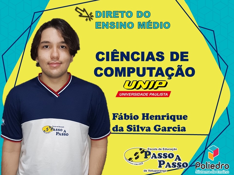 Parabéns Fábio Henrique da Silva Garcia