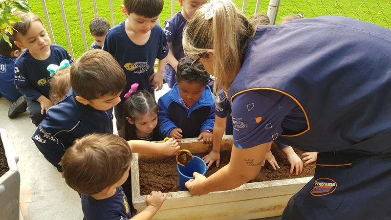 Alunos da educação infantil comemoram Dia da Árvore