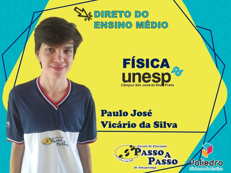 Parabéns Paulo José Vicário da Silva