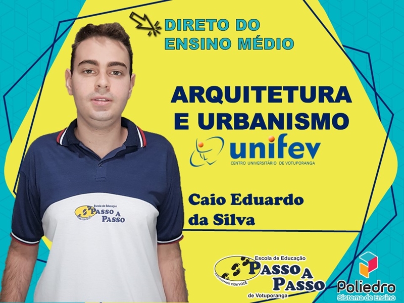 Parabéns Caio Eduardo da Silva