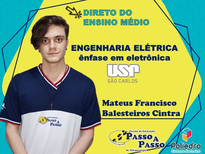 Parabéns Mateus Francisco B. Cintra