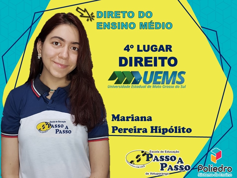 Parabéns Mariana Pereira Hipólito