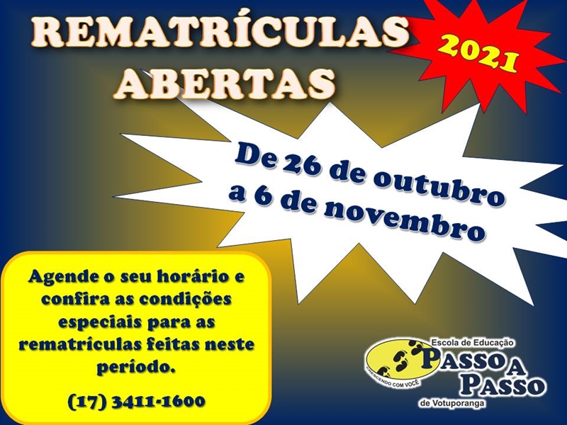 Rematrículas abertas