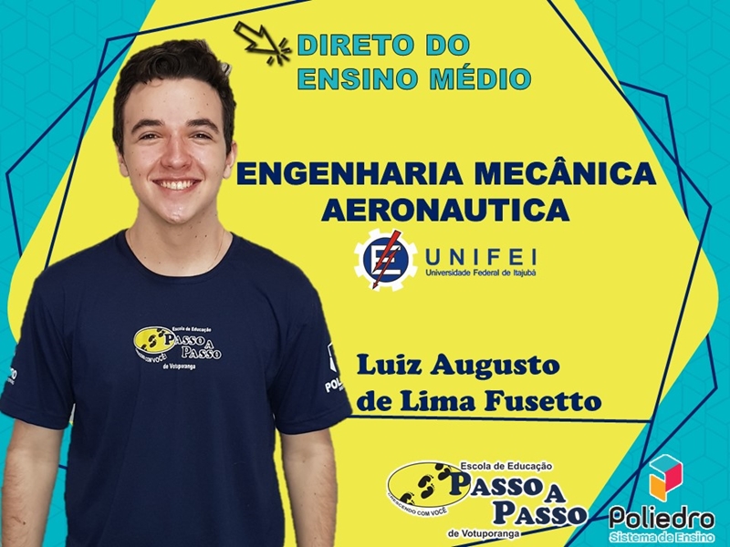 Parabéns Luiz Augusto Fusetto de Lima