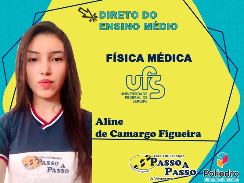 Parabéns Aline de Camargo Figueira
