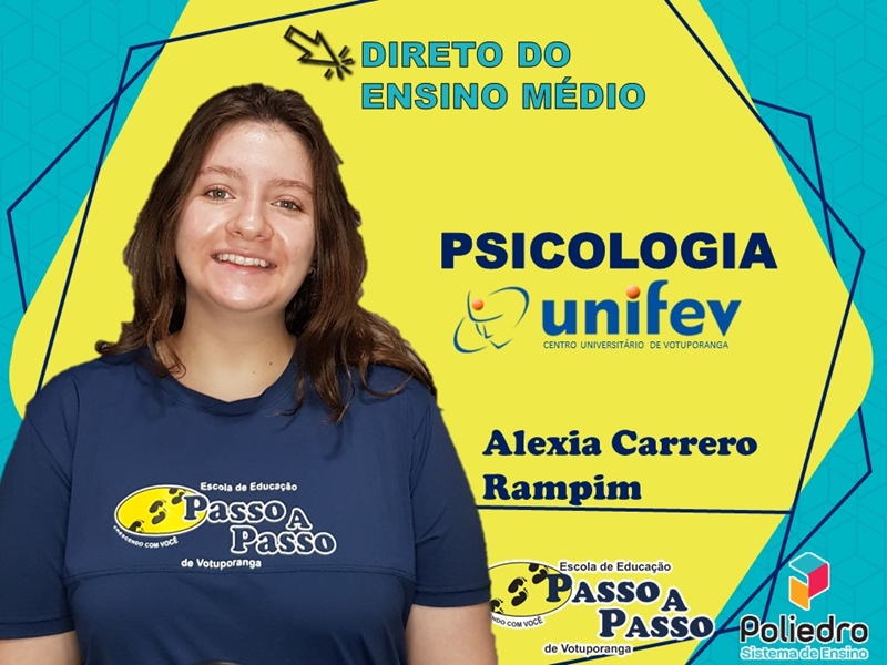 Parabéns Alexia Carrero Rampim