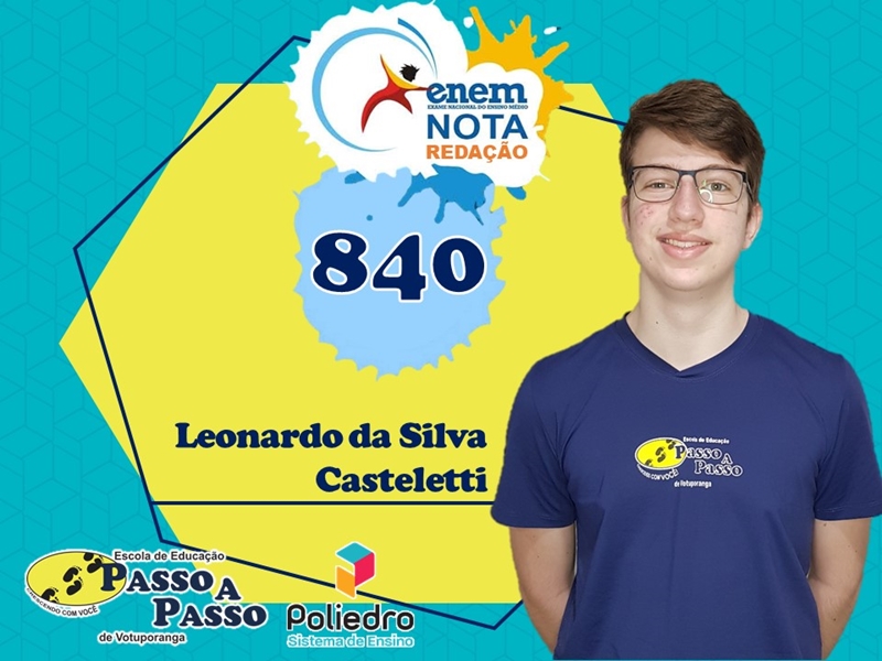 Parabéns Leonardo da Silva Casteletti