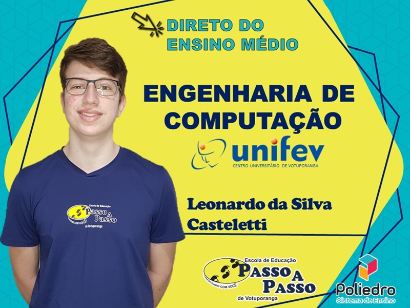 Parabéns Leonardo da Silva Casteletti