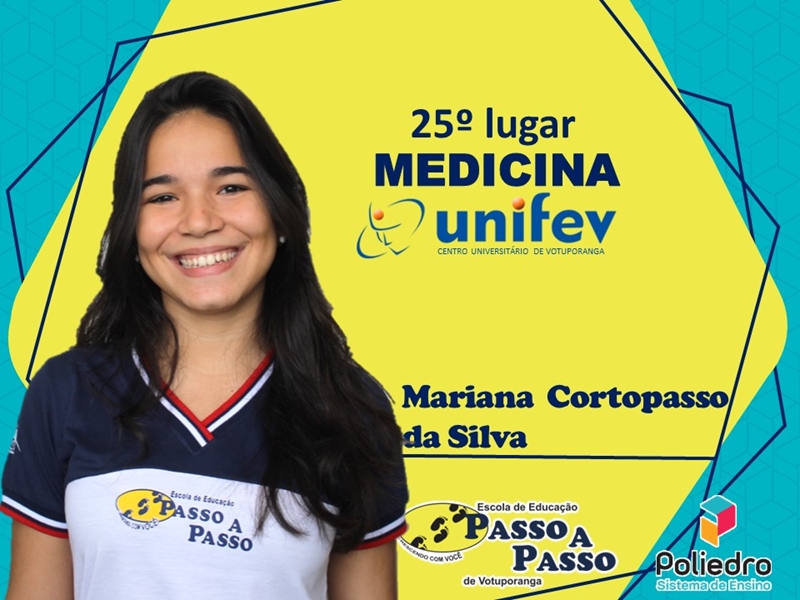 Parabéns Mariana Cortopasso da Silva