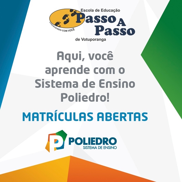 Passo a Passo agora é Sistema de Ensino Poliedro