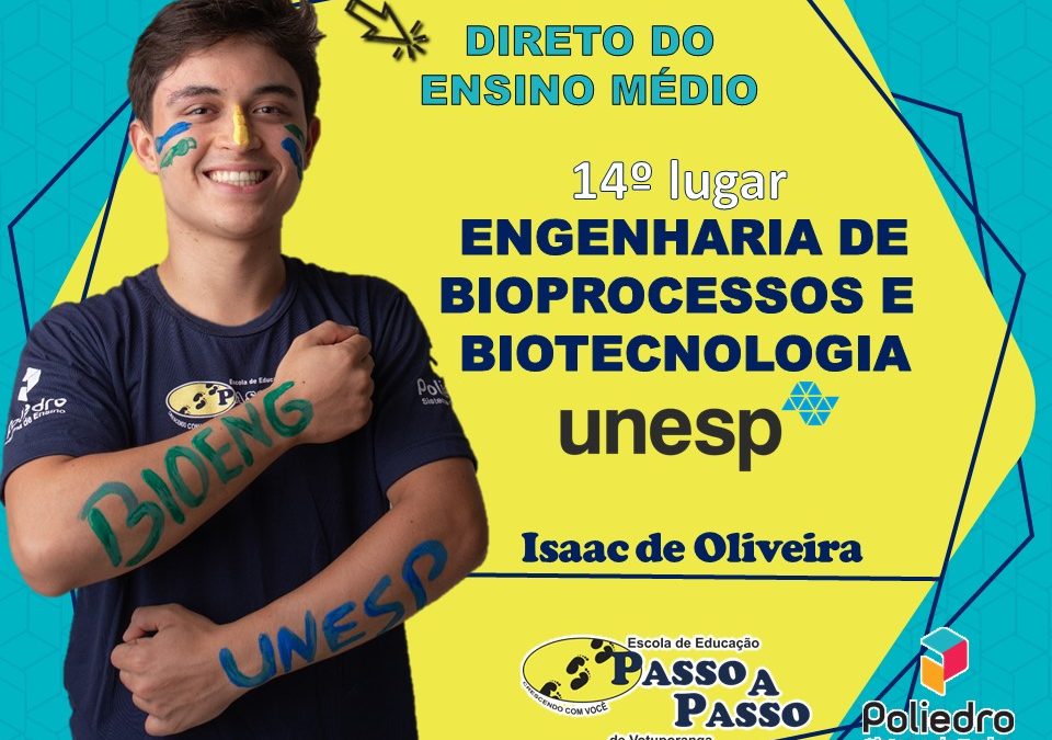 Parabéns Isaac de Oliveira