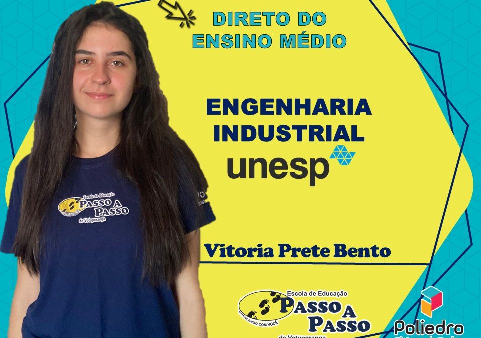 Parabéns Vitoria Bento!