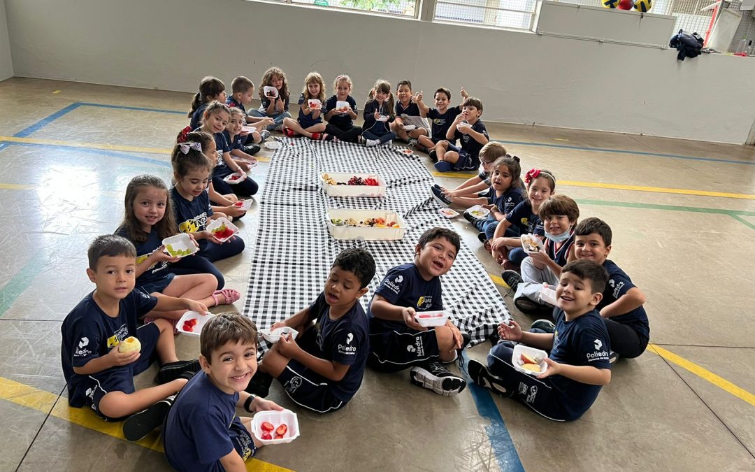 Alunos dos jardim II participam de piquenique