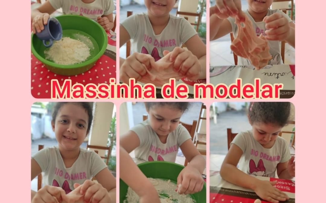 Alunos produzem massinha de modelar