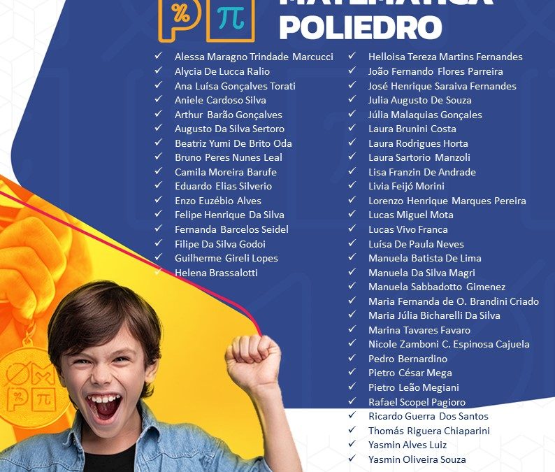 OMP 2023: 45 alunos Passo a Passo são classificados para 2ª fase
