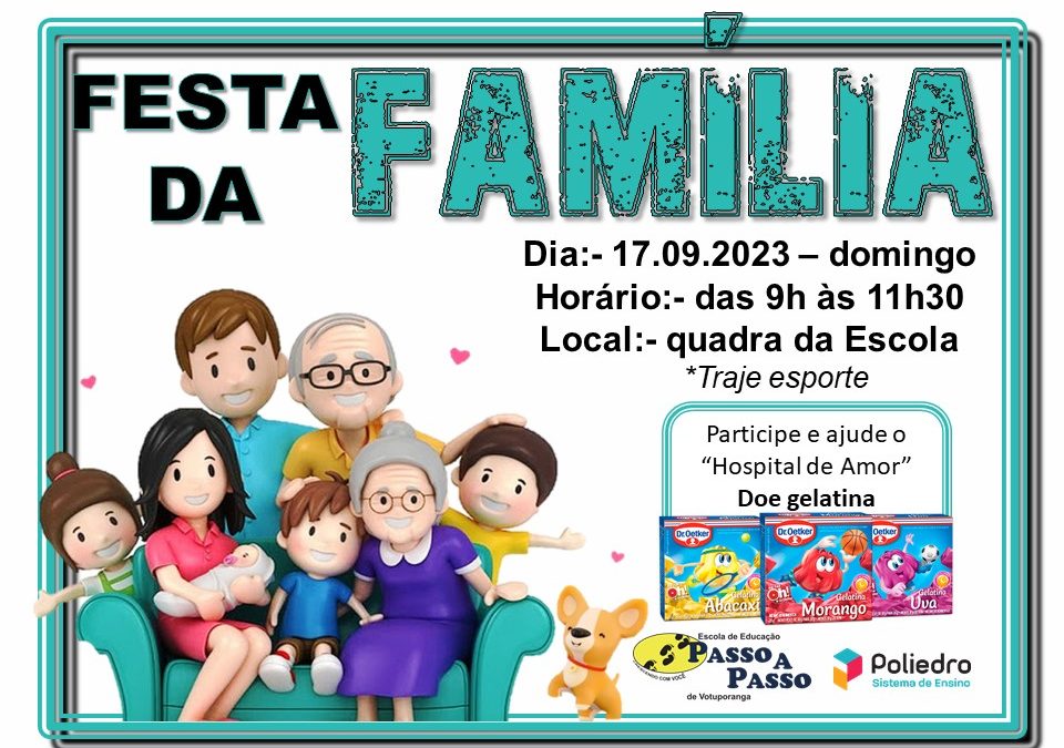 Festa da Família 2023: Participe
