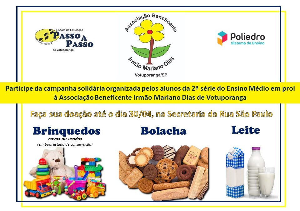 Campanha Solidária 2ª série do Ensino Médio